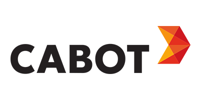 CABOT text with a right-pointing, multi-colored (red, orange, yellow) geometric arrow.