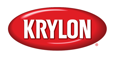 Krylon logo in white text on a red oval.