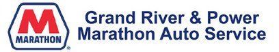 Grand River & Power Marathon Auto Service Logo