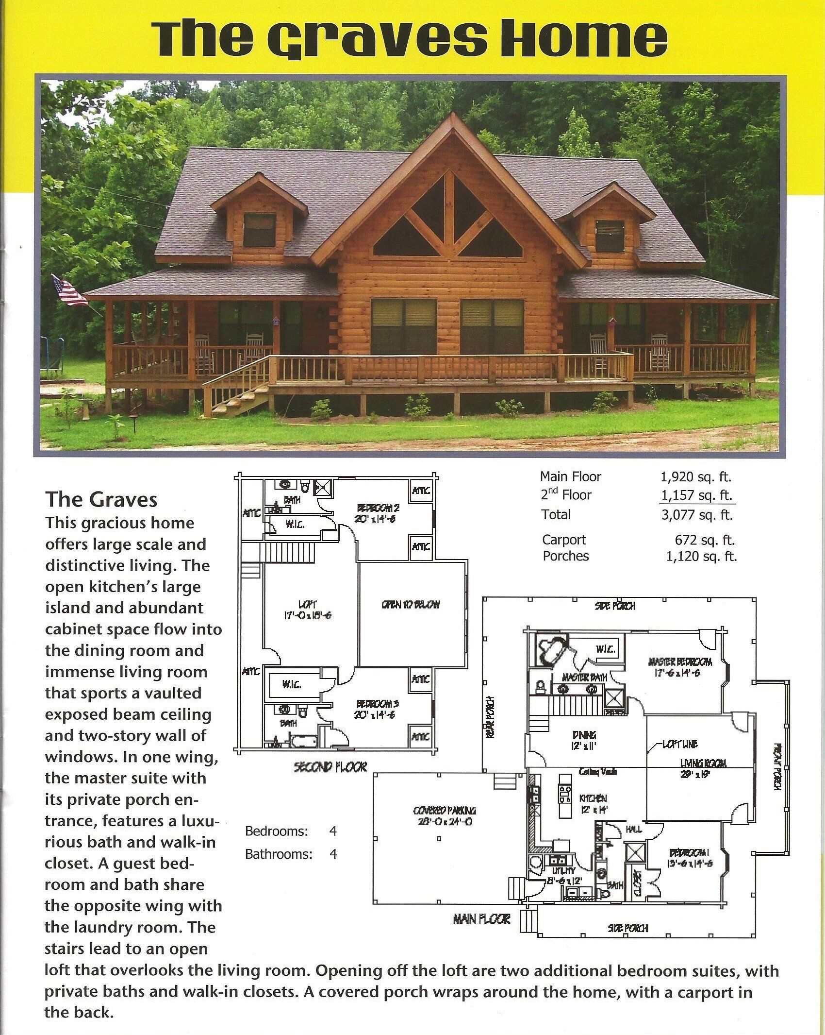 floor plans for the graves home design