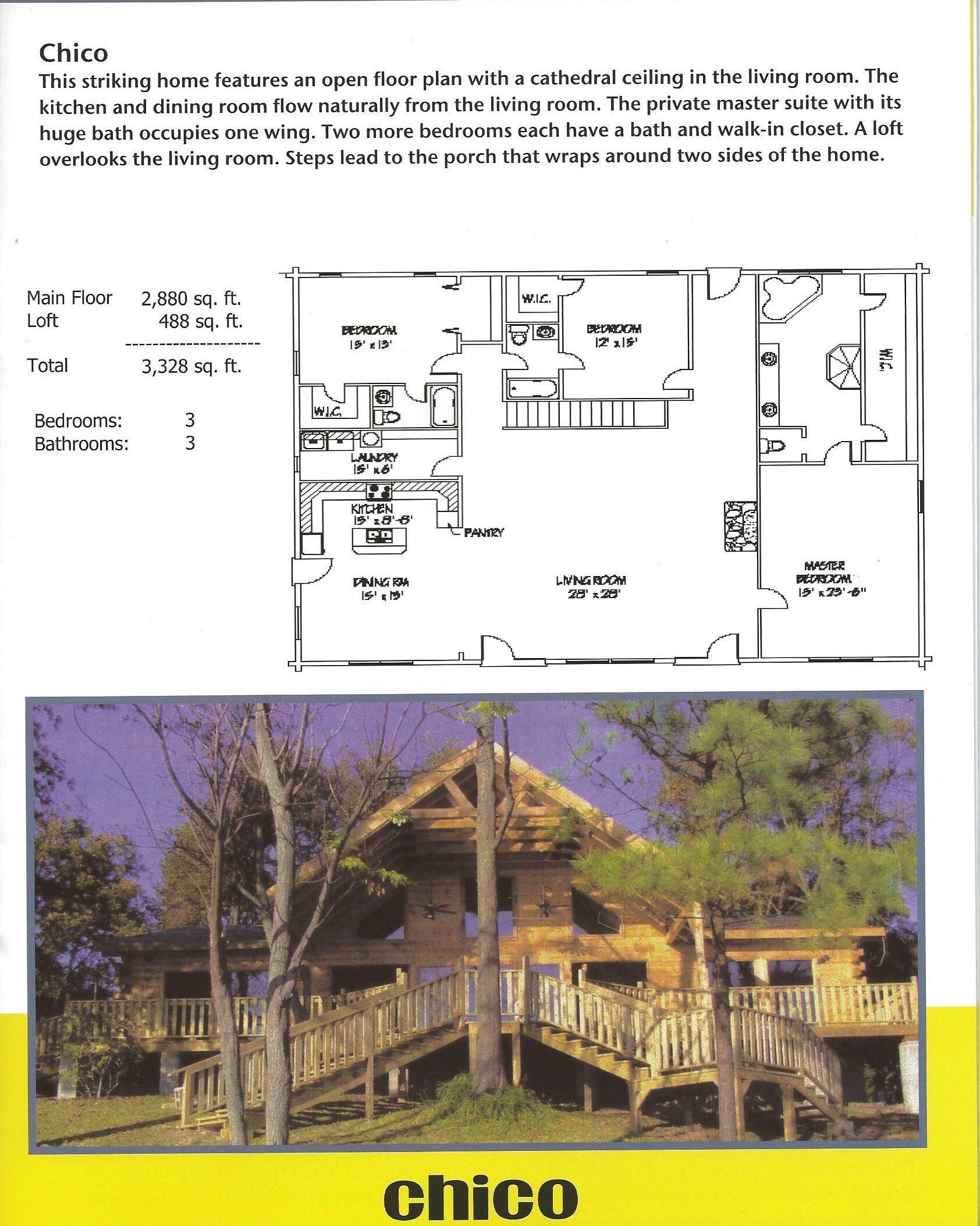 floor plans for the chico house