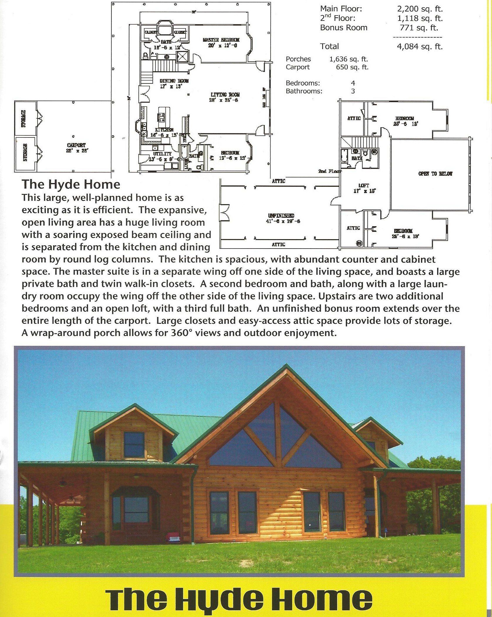 floor plans for the hyrde home
