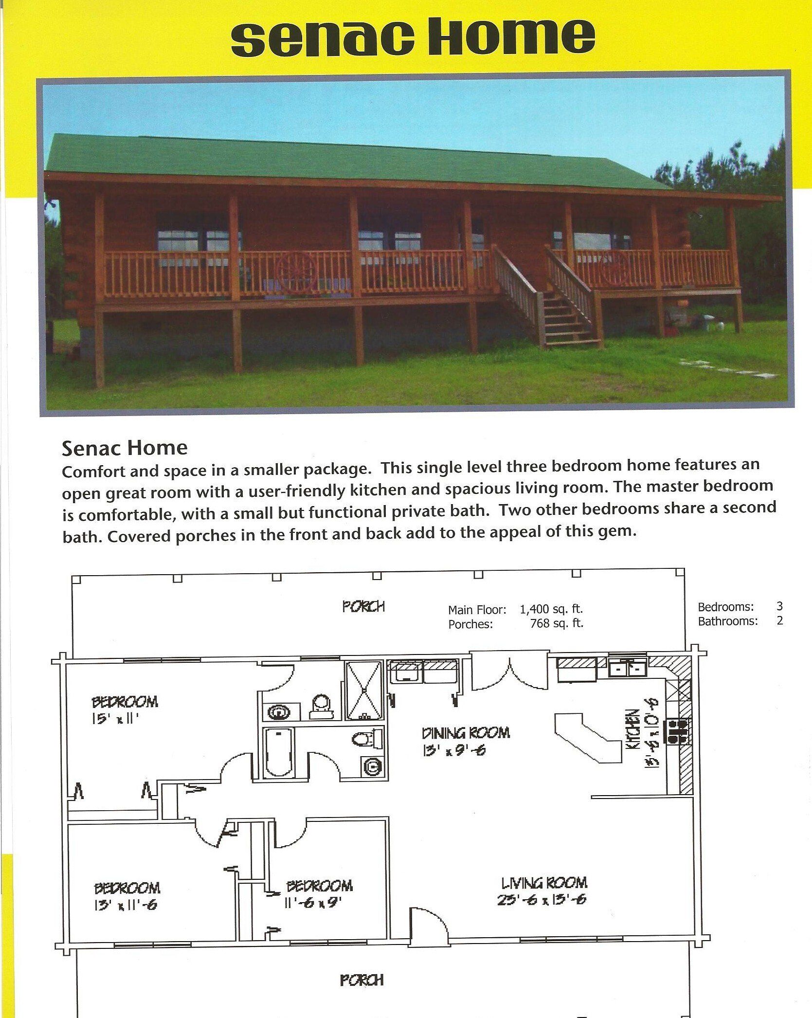 floor plans for the senac home