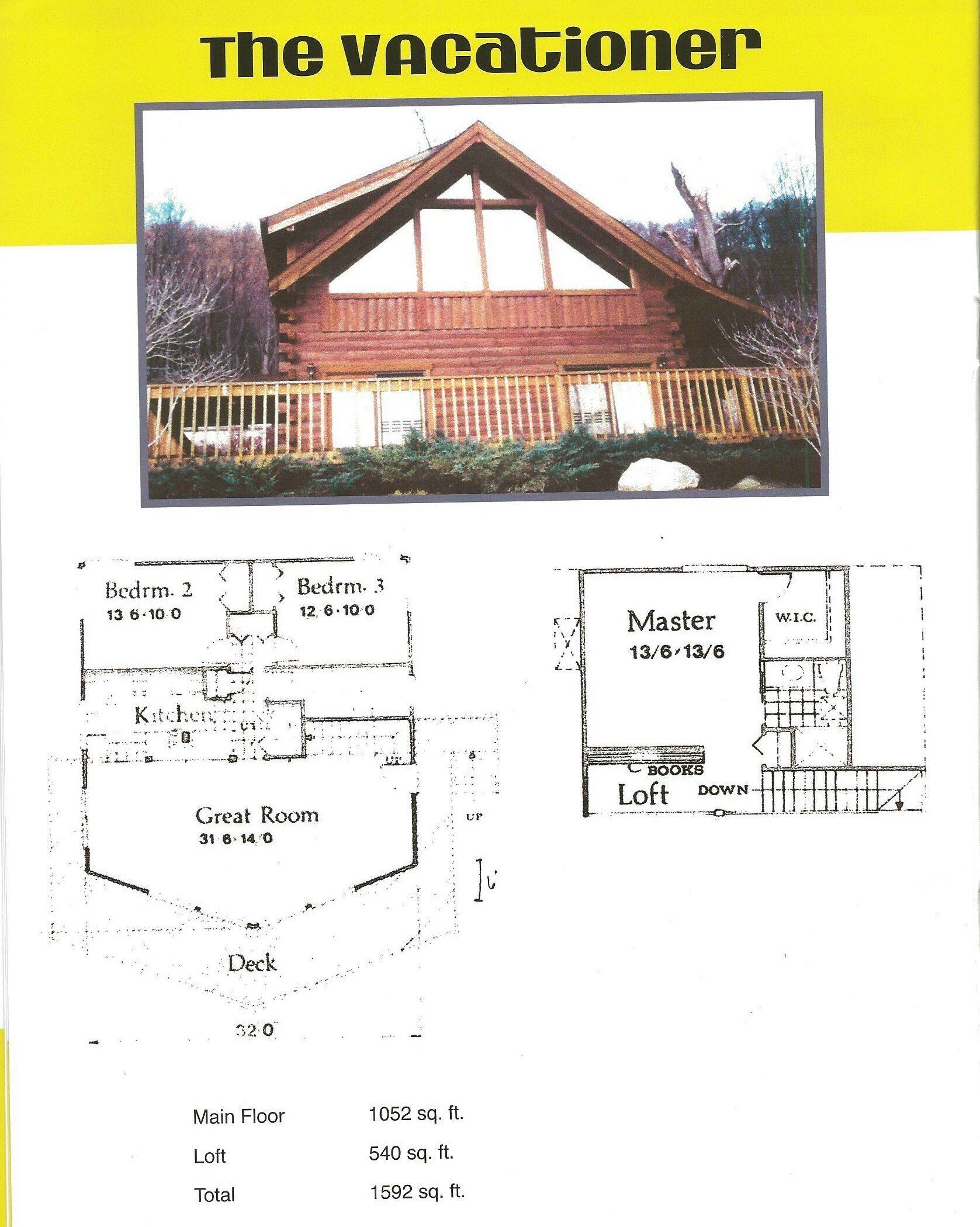 floor plans for the vacationer home