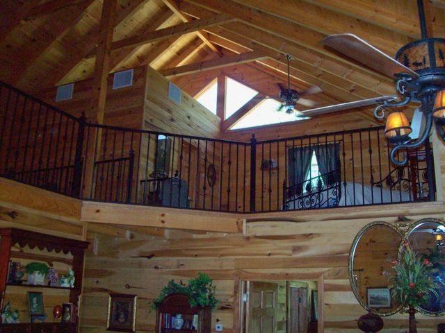 log house 2nd floor view