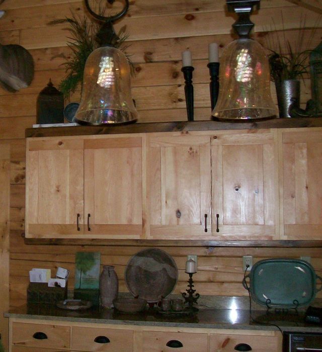 log house cabinet