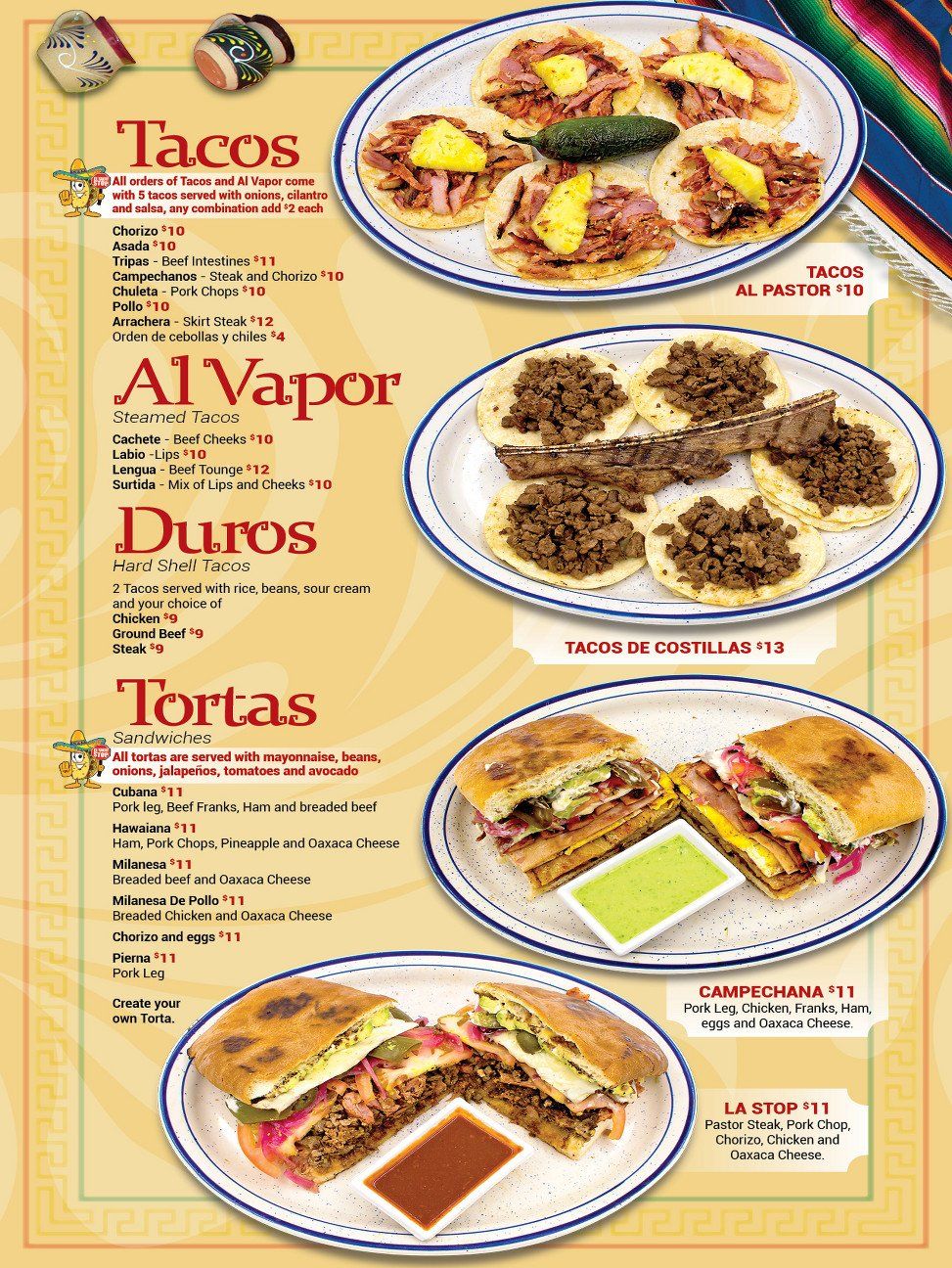 El Taco Stop Tacos & Burritos Menu | Commerce City, OH