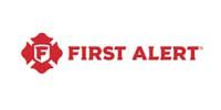 First Alert logo with a red fire emblem and text: FIRST ALERT.
