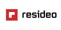 Resideo logo: red square with white