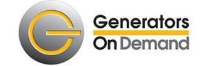 Logo for Generators On Demand, featuring a stylized yellow