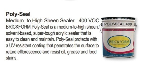 A can of poly-seal medium to high sheen sealer 400 voc