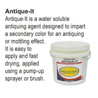 Antique-it is a water soluble antiquing agent designed to impart a secondary color for an antiquing or mottling effect