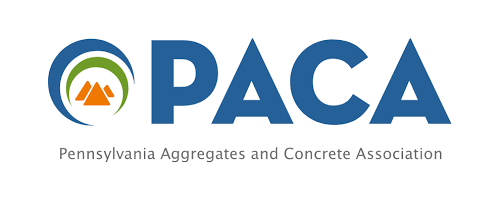 The logo for the pennsylvania Aggregates and Concrete Association