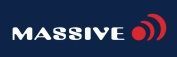 The word massive is on a blue background with a red circle.