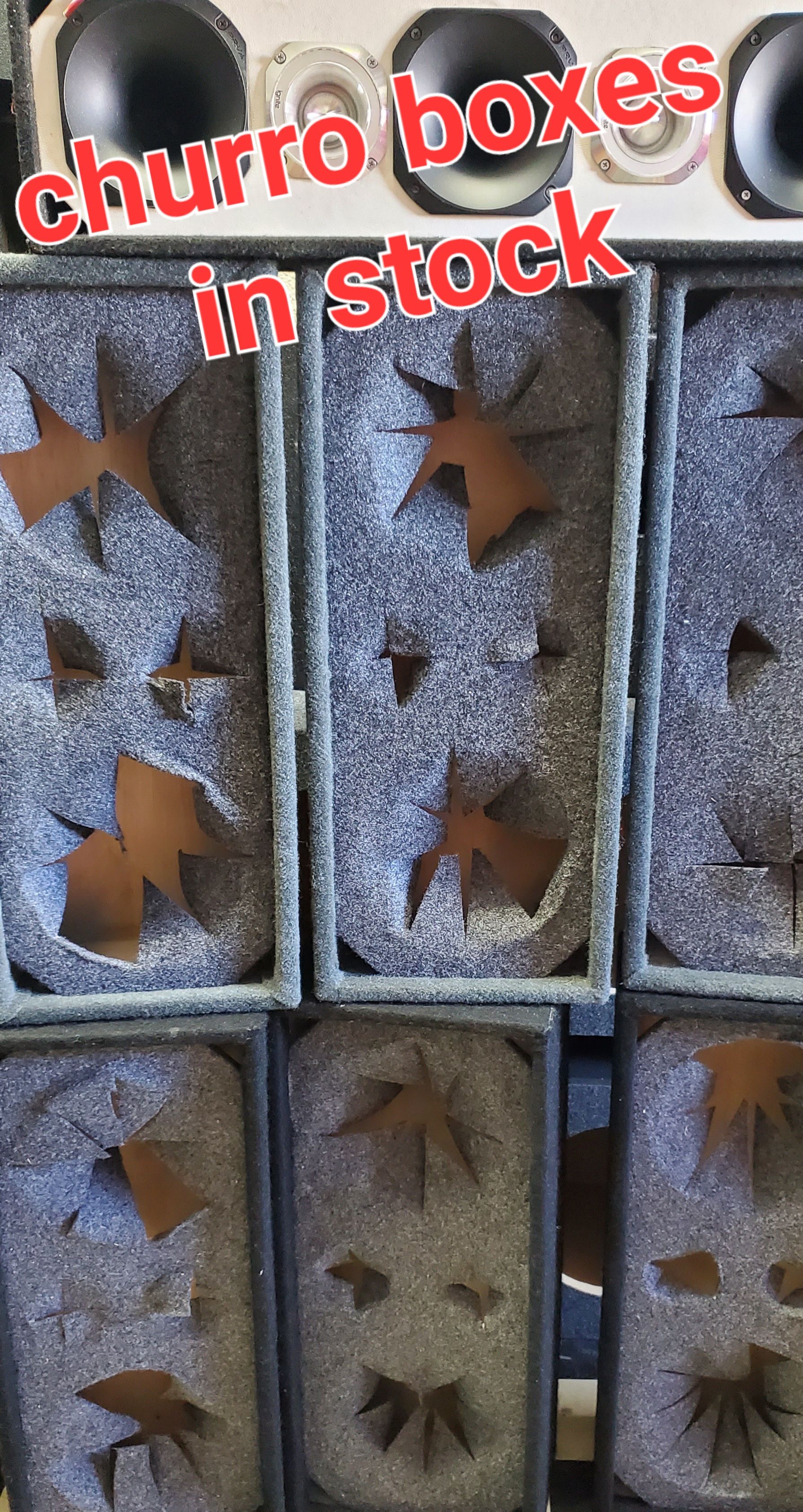 Churro boxes in stock