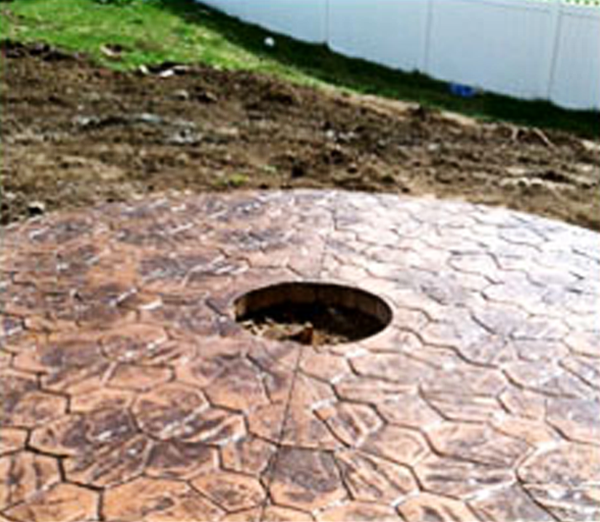 Stamped concrete
