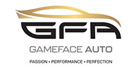 Logo for Gameface Auto featuring the letters 