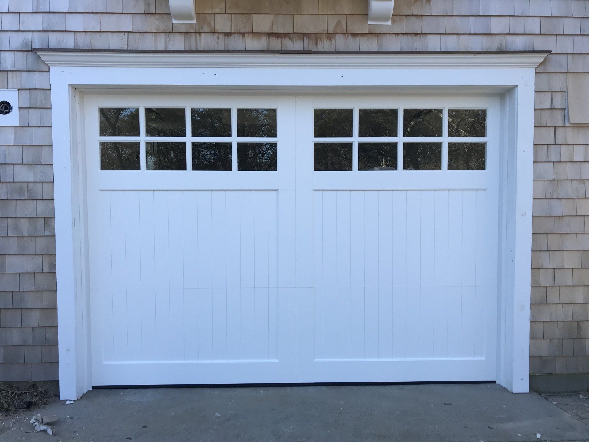 wood composite overlay white door