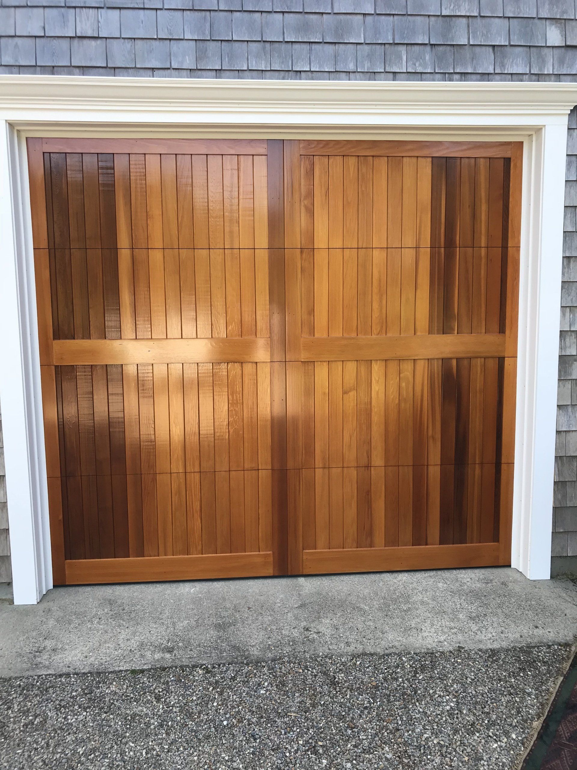 front door wood overlay light brown color
