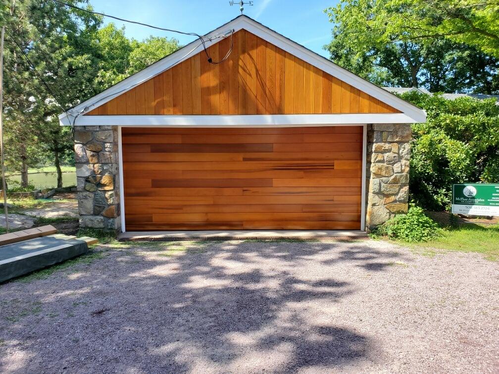 garage door wood overlay