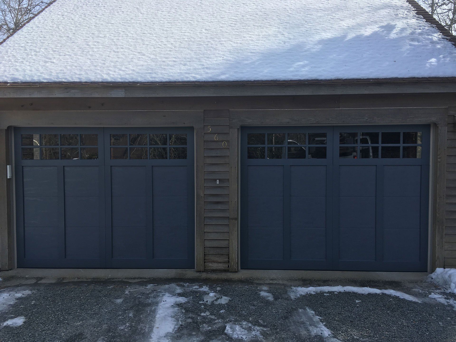 beautiful black garage doors