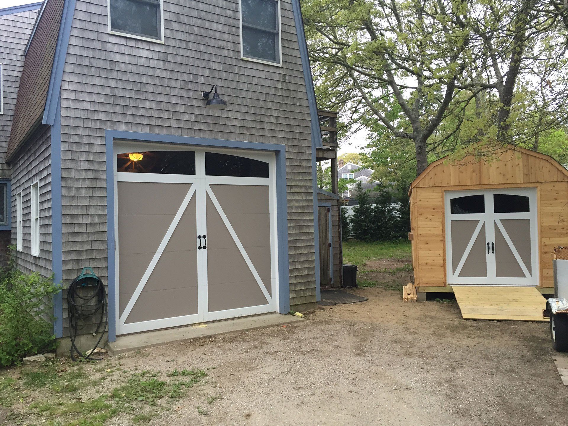 identical garage doors
