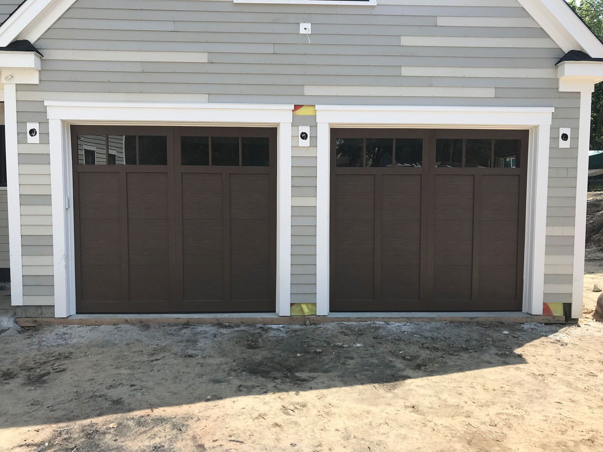 brown garage doors