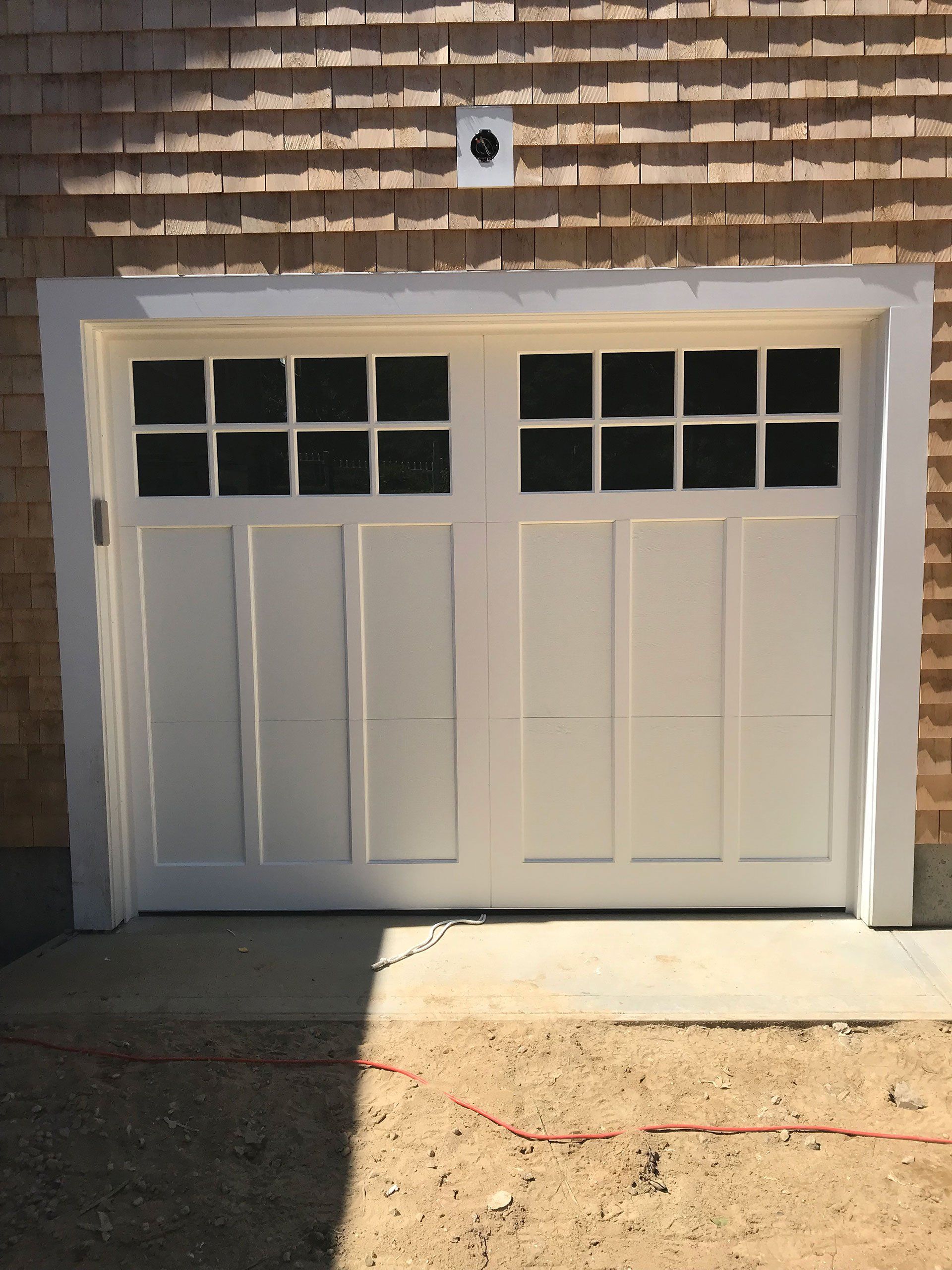 one of the garage doors
