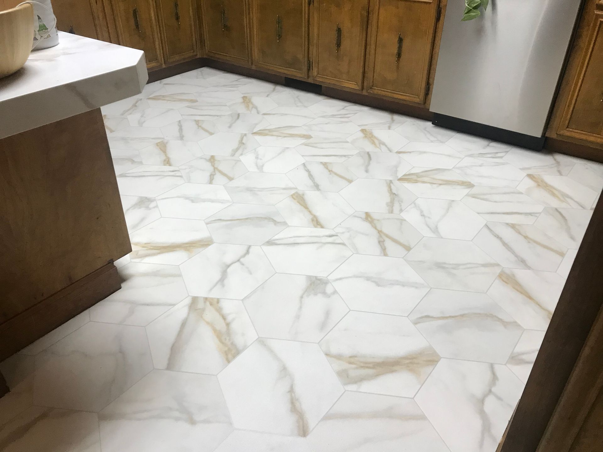 Tile flooring