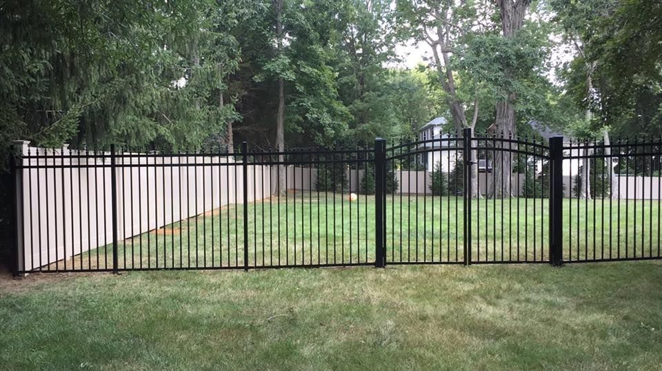 Iron fence and gate