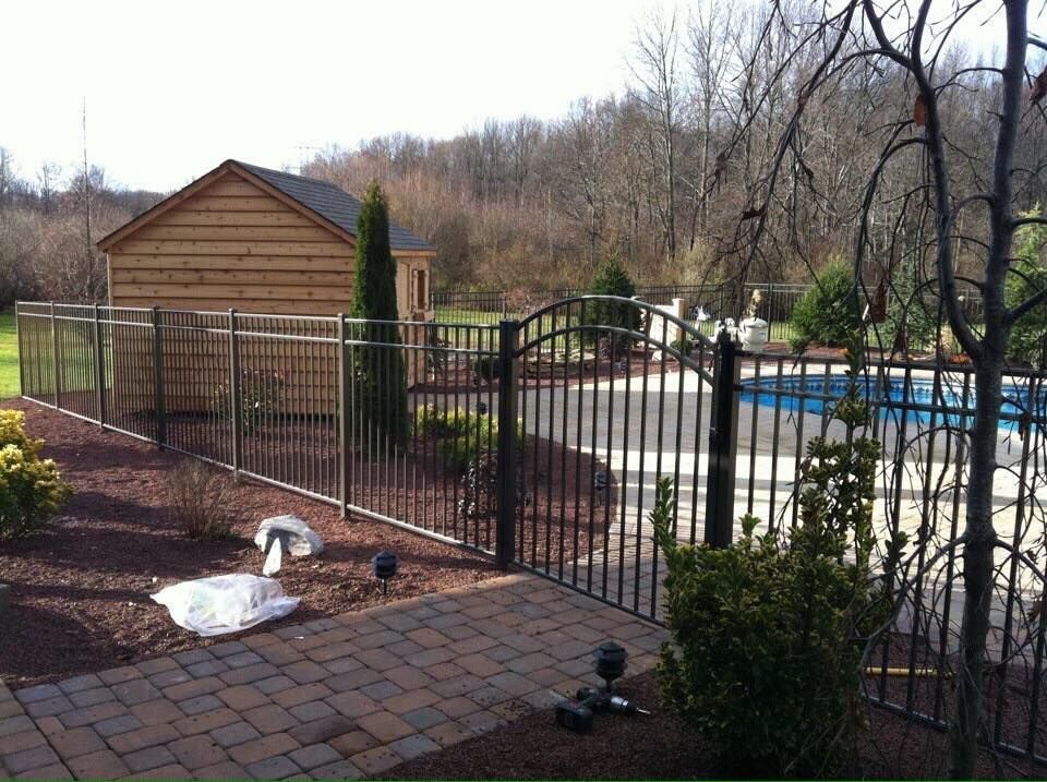 Pool fence and gate