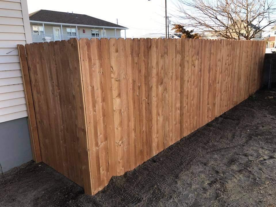 Wooden fence