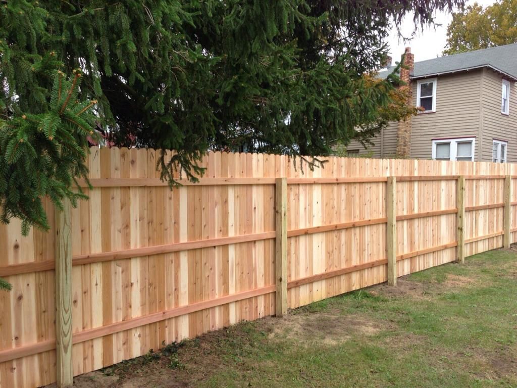 Wooden fence