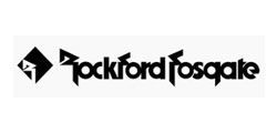 Rockford Fosgate logo: black text with a stylized square and 