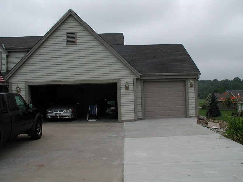 Attached garage