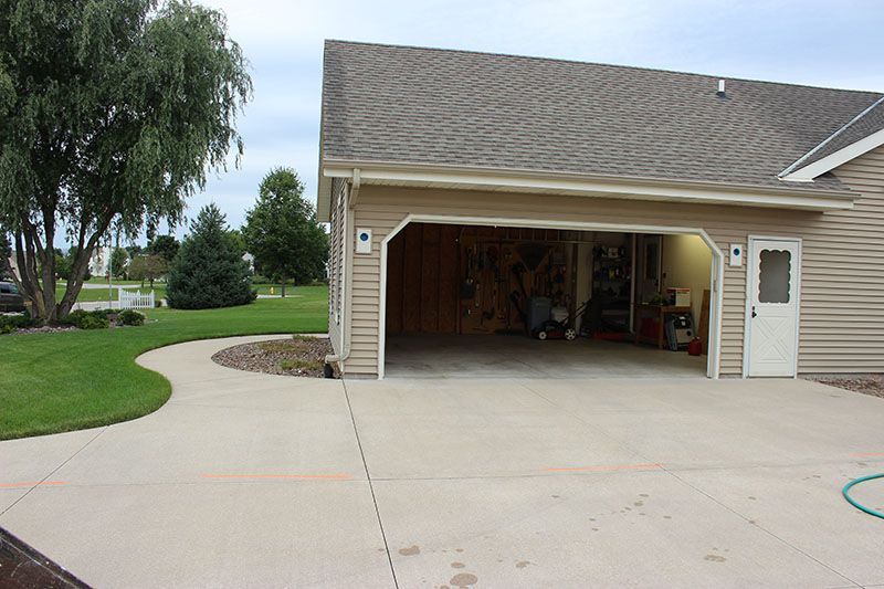 Attached garage