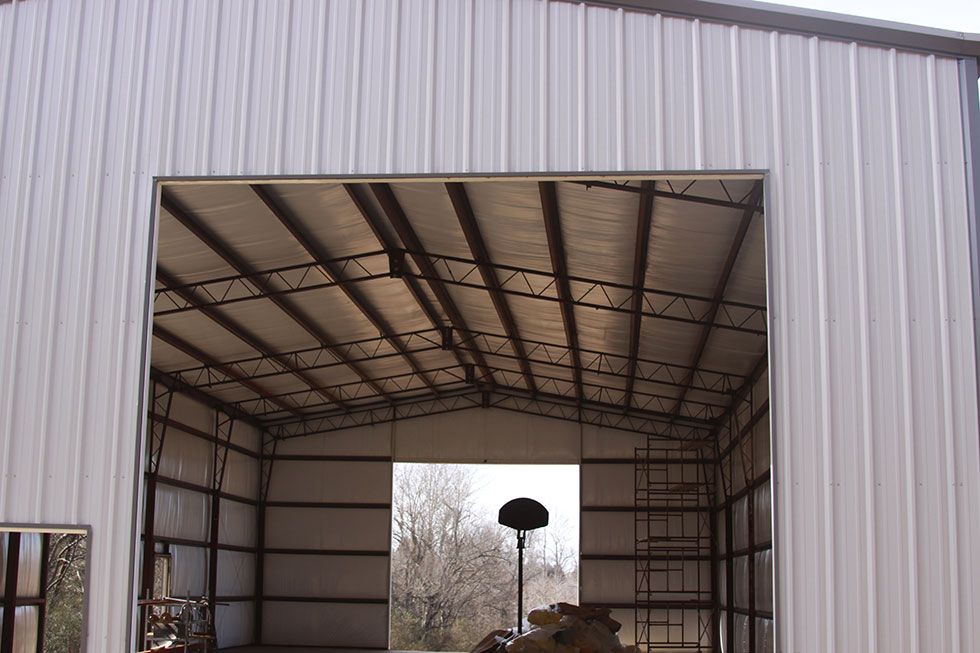 Metal building interior