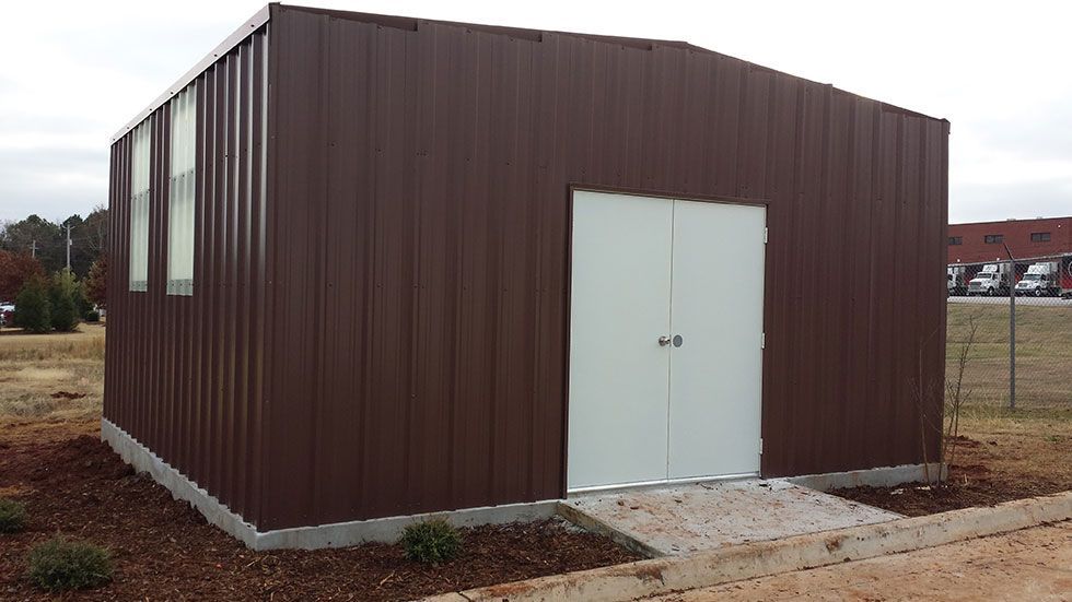 Metal building exterior