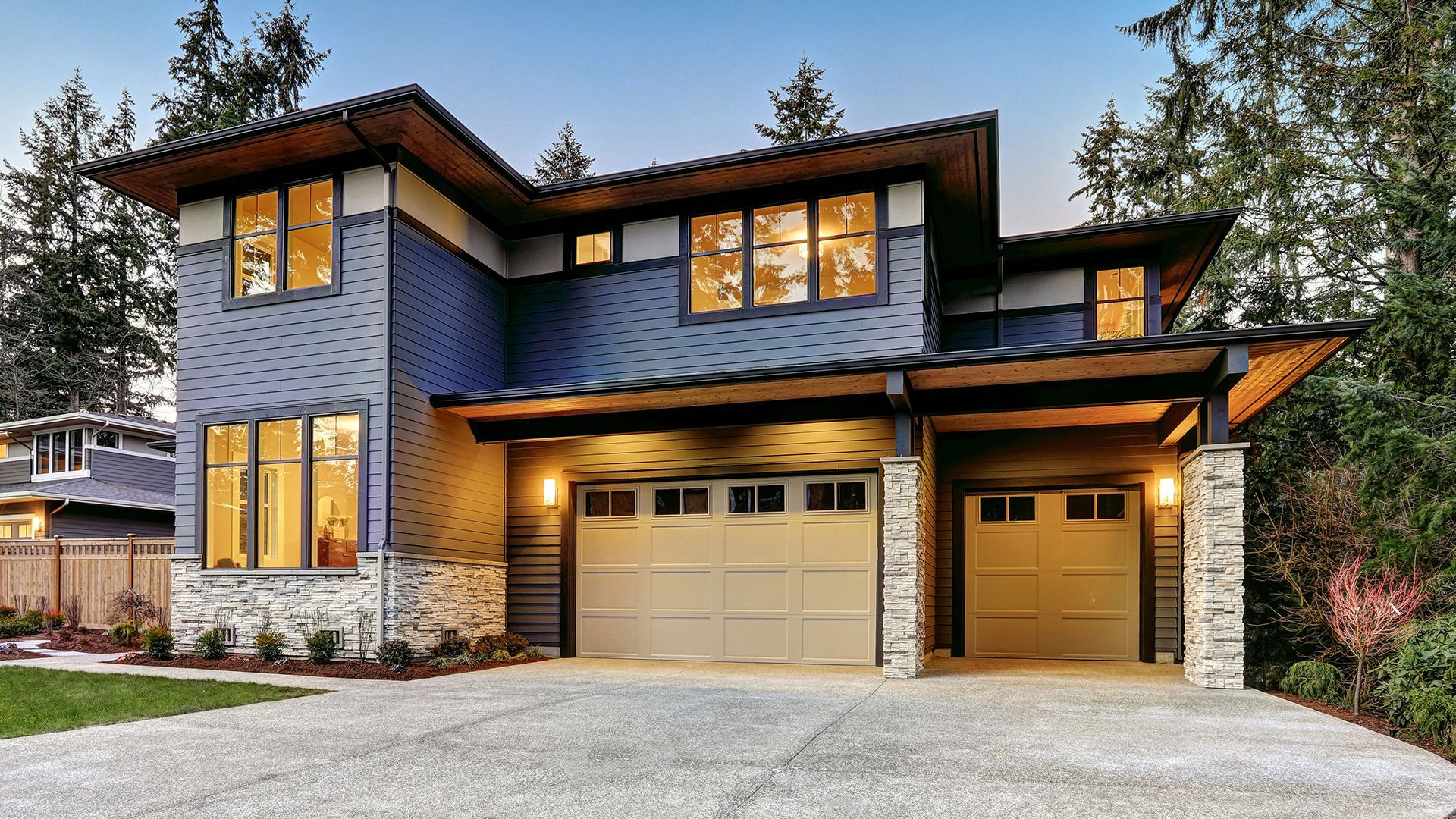 House with beautiful siding