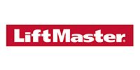 LiftMaster logo in white text on a red rectangle