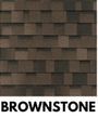 Brownstone-colored asphalt shingles.