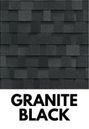 Granite black asphalt shingle roof tiles.