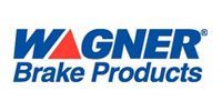 Wagner Brake Products logo in blue and red on white background