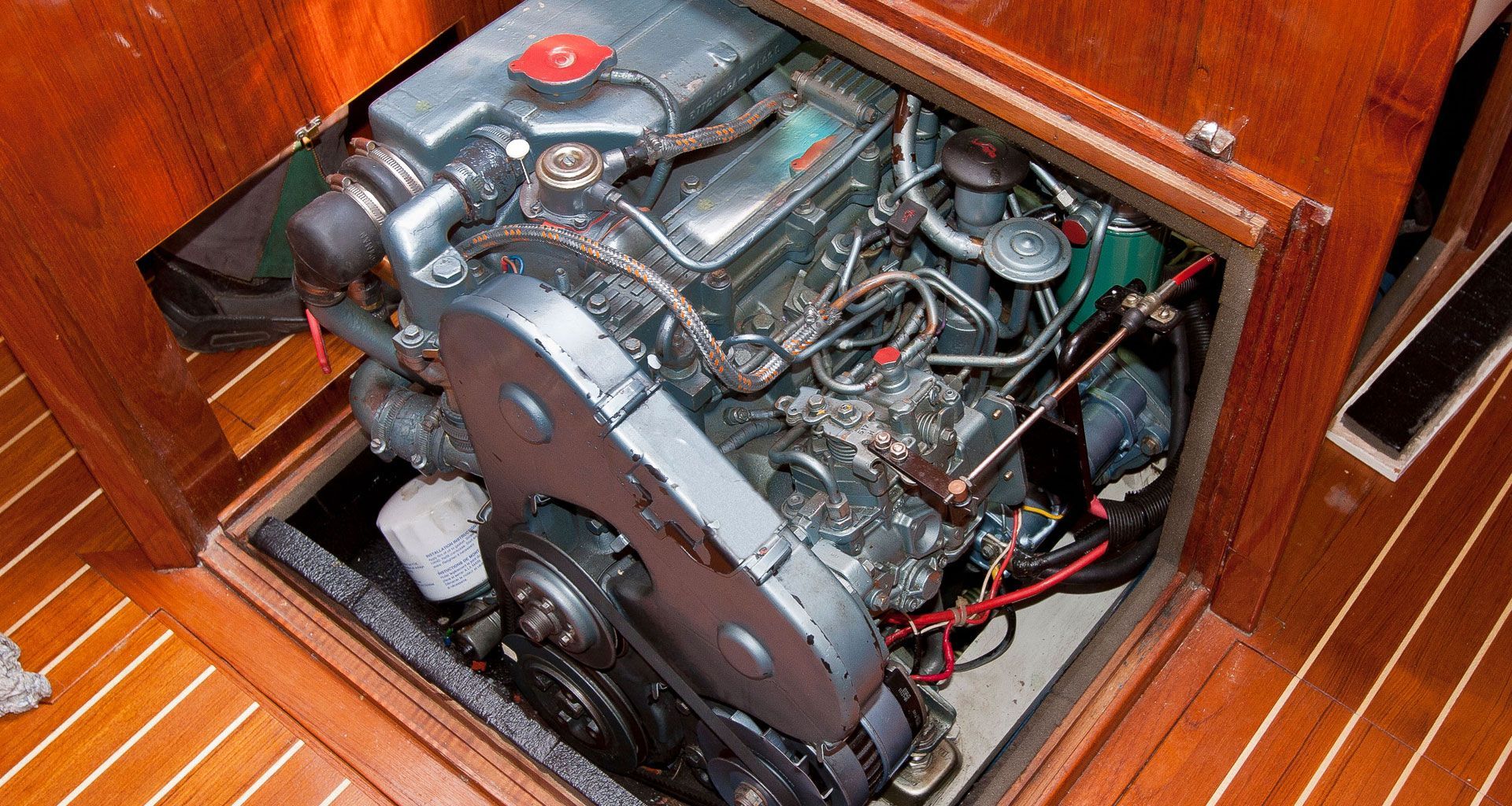 View of a marine engine