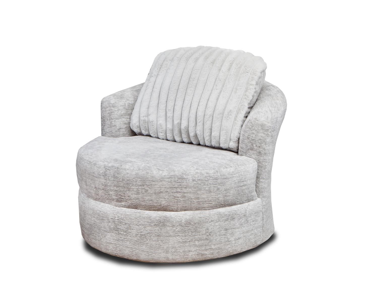 A white chair with a cushion on it is on a white background.