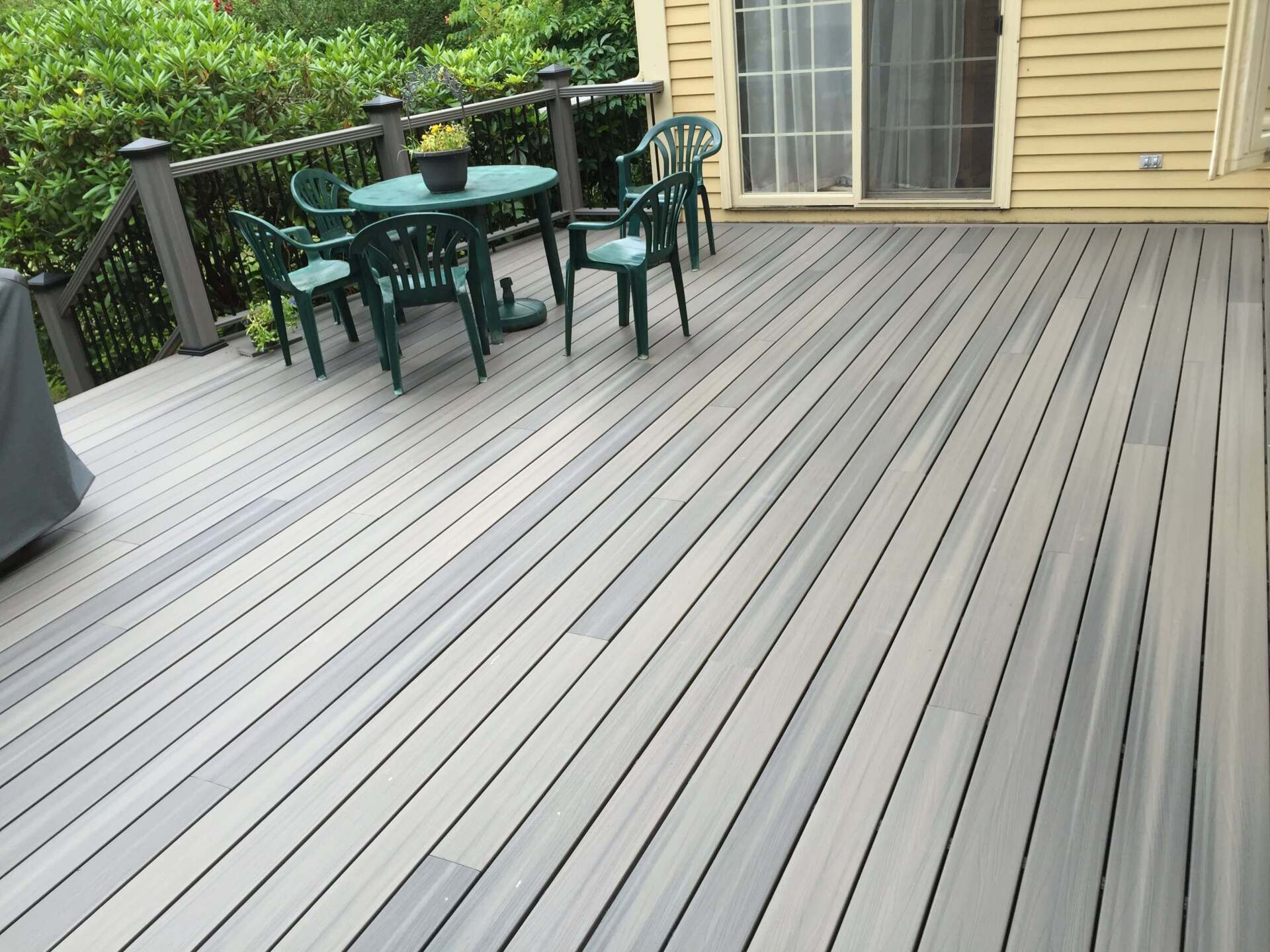 Deck staining