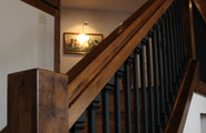 A wooden stairs