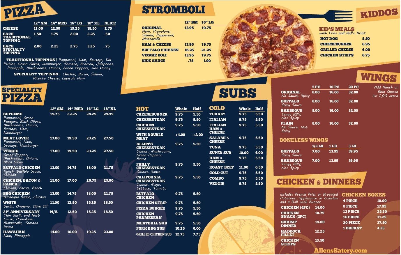 Full menu 2