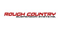 Rough Country Suspension Systems logo in red and black text on a white background