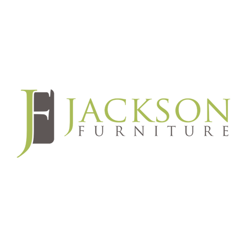 Jackson Furniture logo in olive green and dark gray with stylized J
